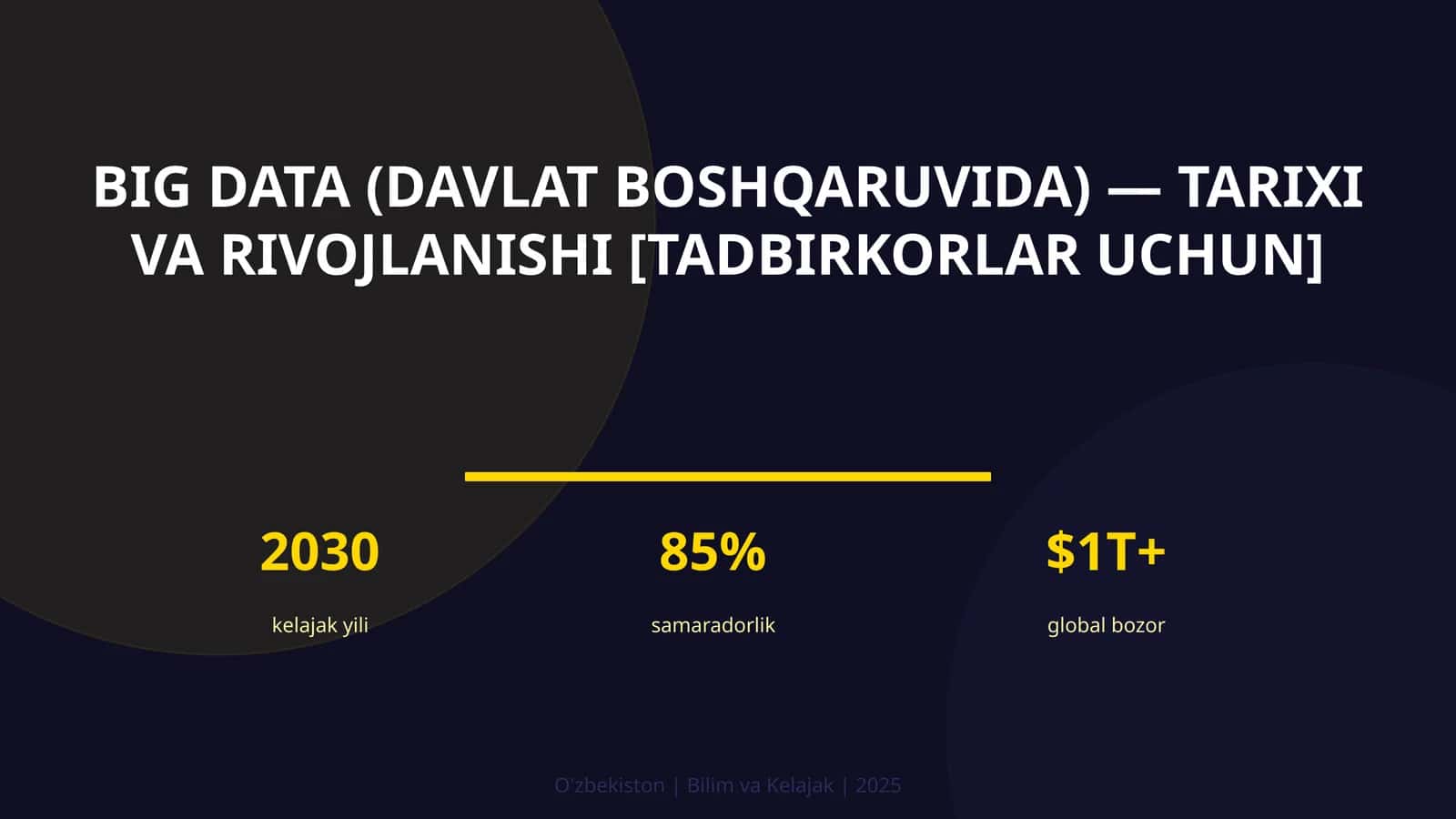 Big Data (davlat boshqaruvda) - tarixi va rivojlanishi [tadbirkorlar uchun] 1