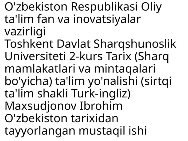Shayboniylar davri (XV asr oxiri — XVI asr o‘rtalari) 1