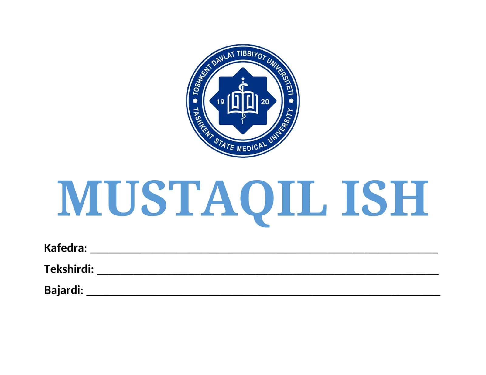Toshkent davlat tibbiyot universiteti huzuridagi pedagog kadirlarni qayta tayyorlash va ularni malakasini oshirish tarmoq markazi – portal 1
