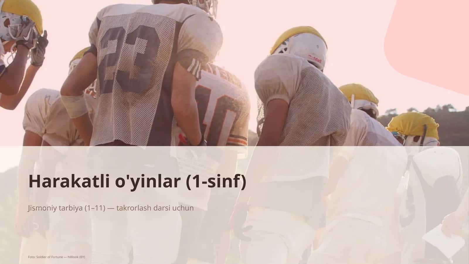 Harakatli o'yinlar (1-sinf) 1