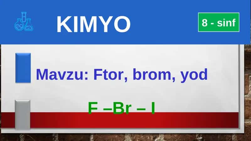Ftor, brom, yod 1