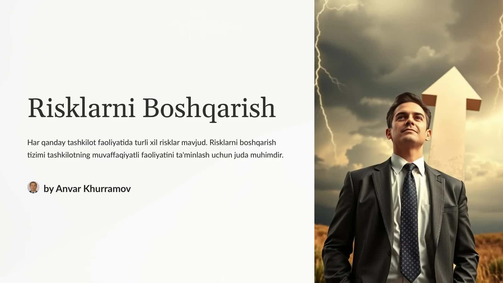 Risklarni Boshqarish 1
