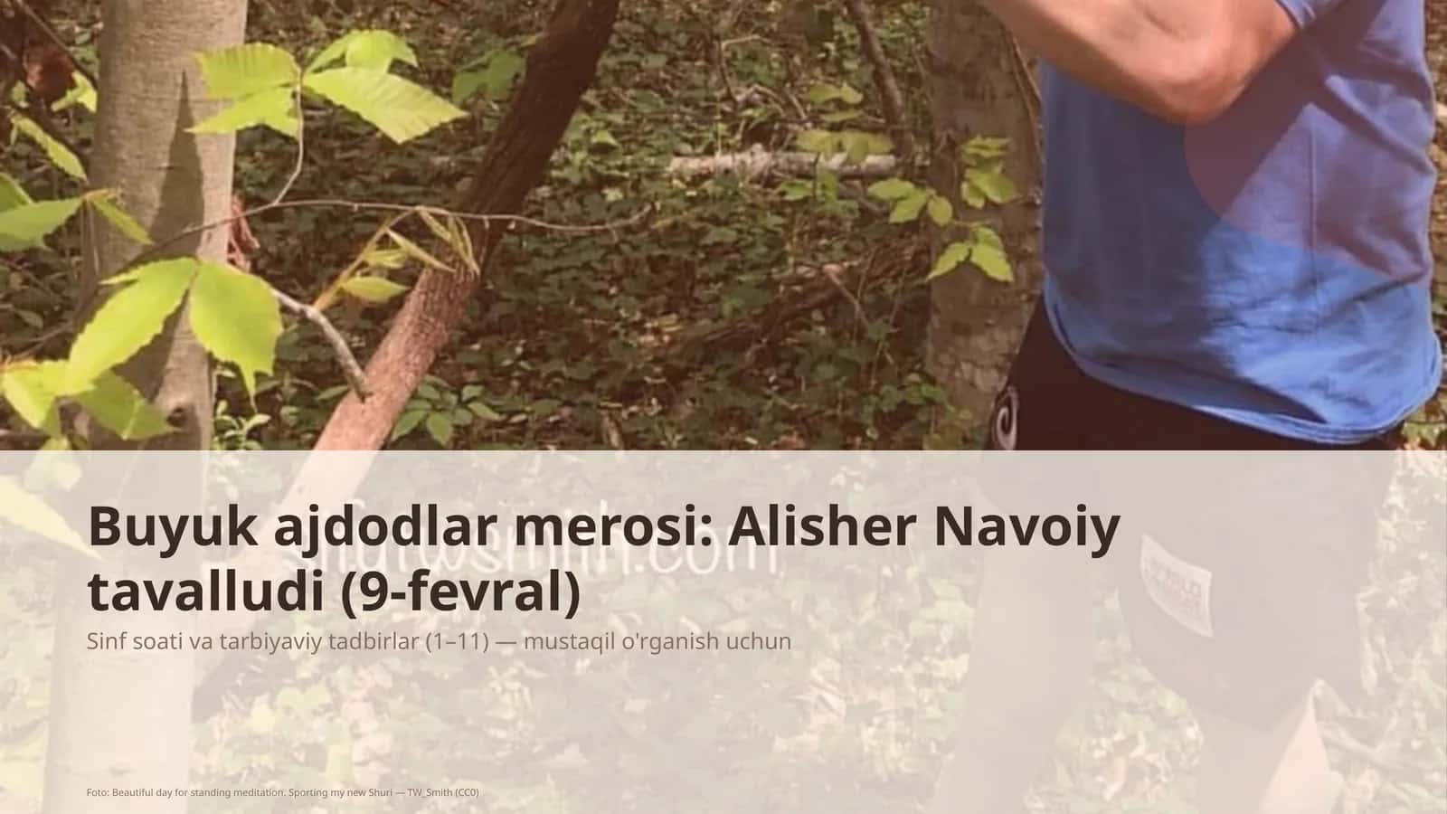 Buyuk ajdodlar merosi: Alisher Navoiy tavalludi (9-fevral) 1