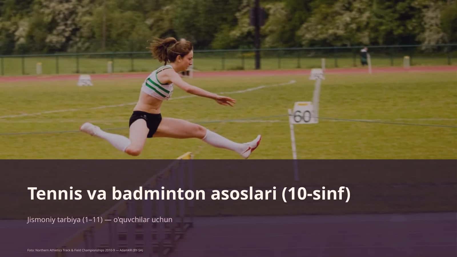 Tennis va badminton asoslari (10-sinf) 1