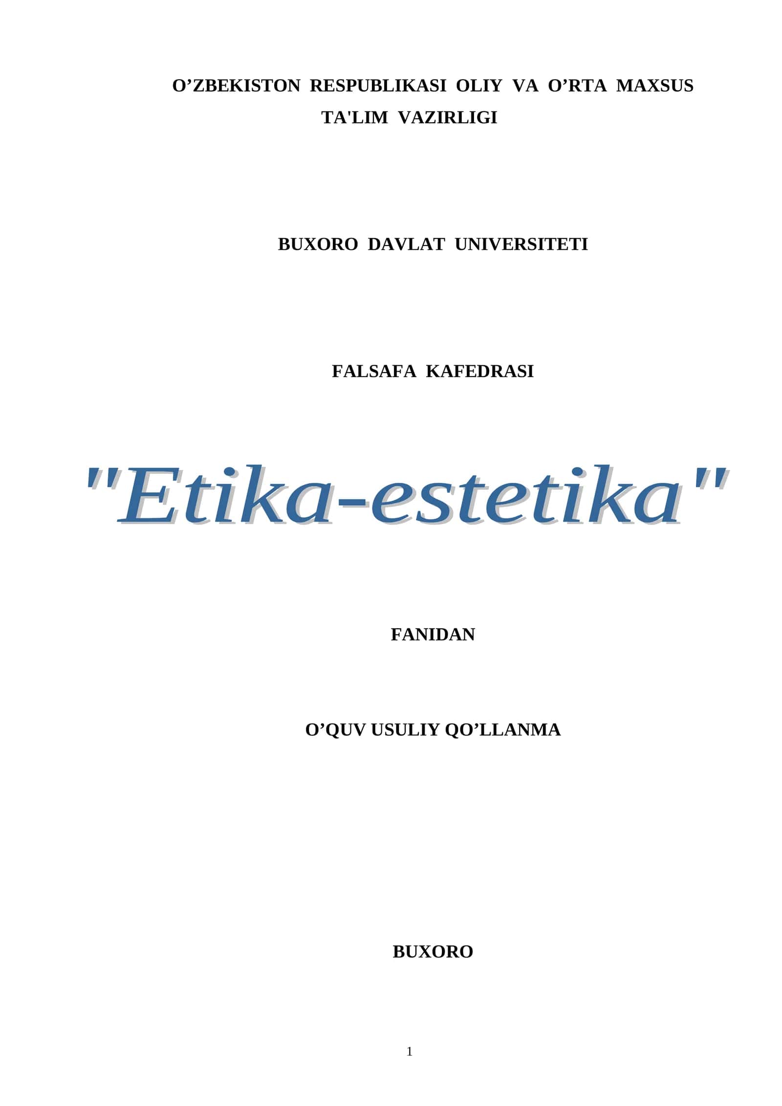 O’QUV USULIY QO’LLANMA 1