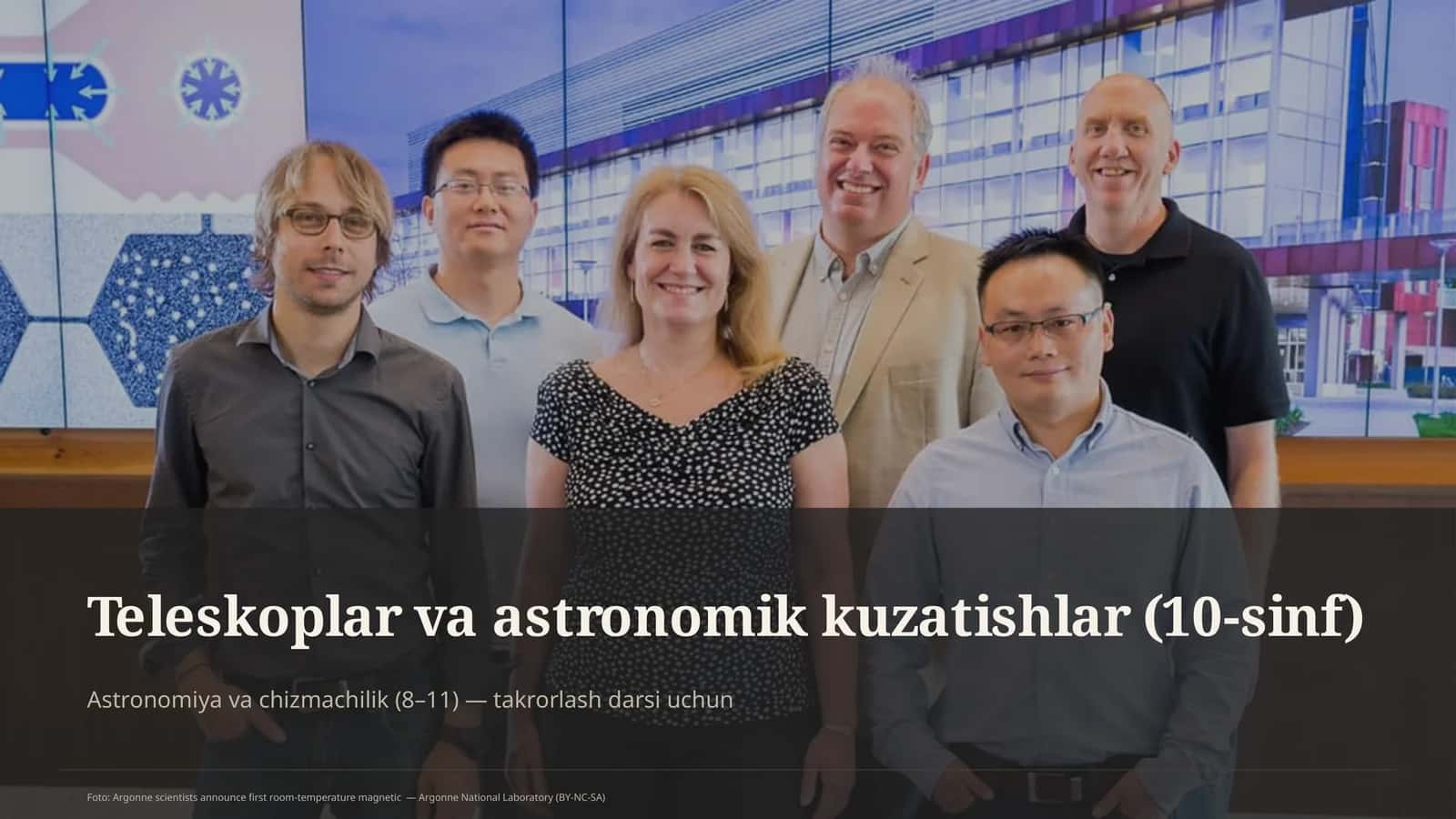 Teleskoplar va astronomik kuzatishlar (10-sinf) 1