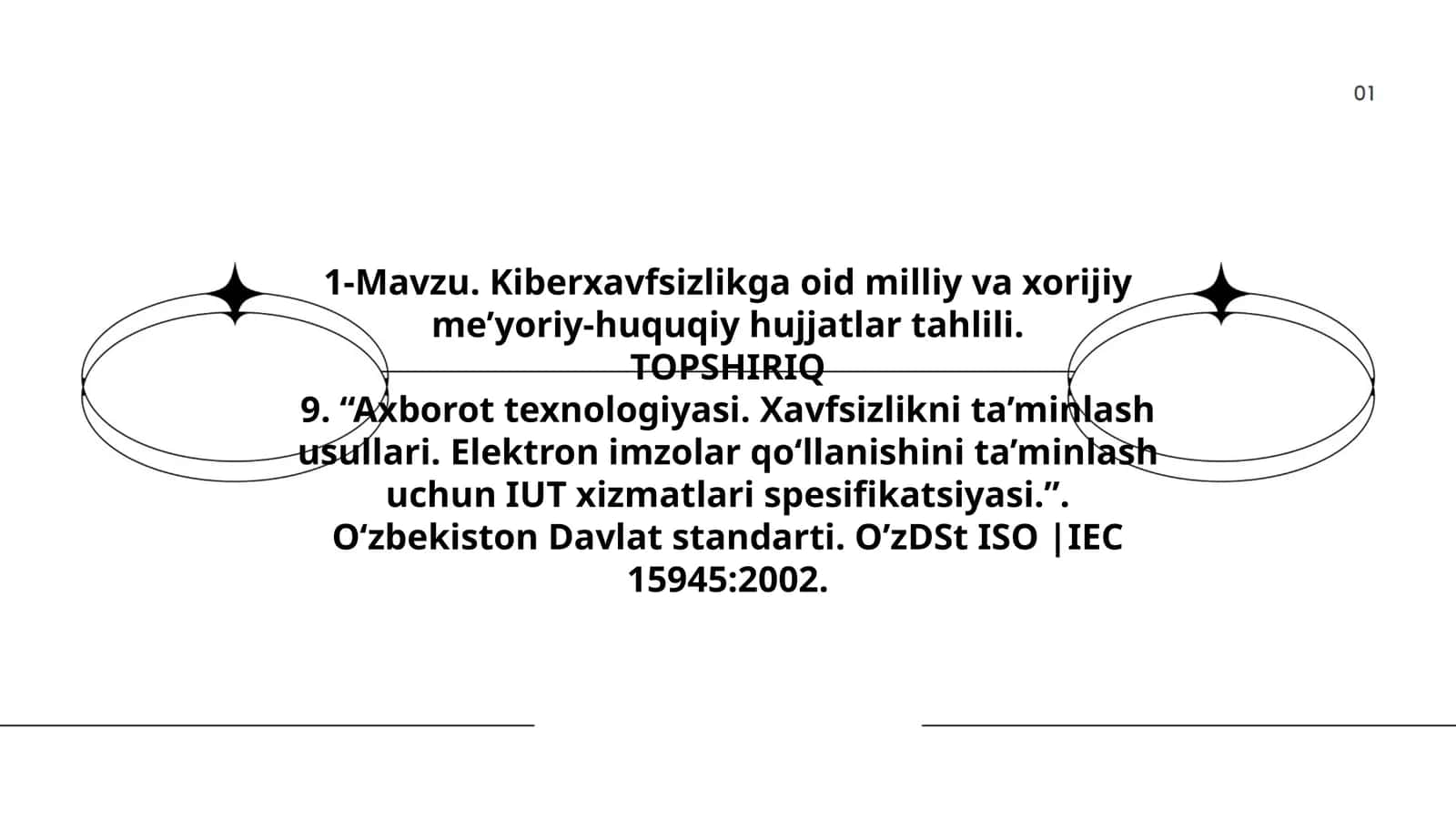 Kiberxavfsizlikga oid milliy va xorijiy me’yoriy-huquqiy hujjatlar tahlili 1