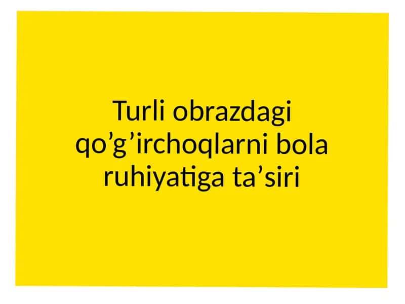 Turli obrazdagi qo’g’irchoqlarni bola ruhiyatiga taʼsiri 1