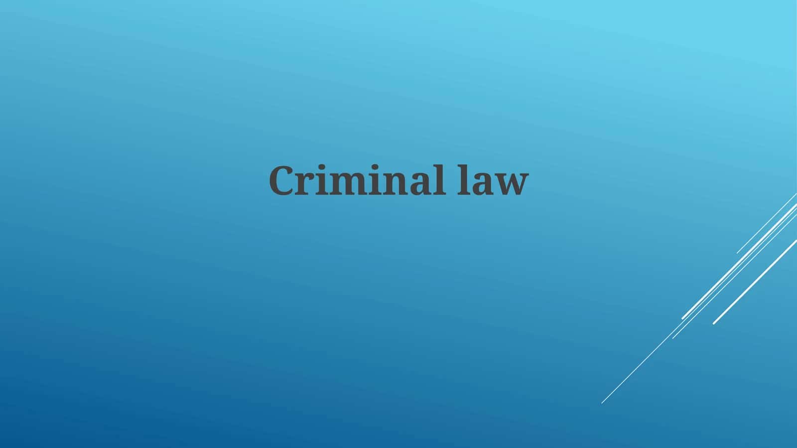 Criminallaw 1
