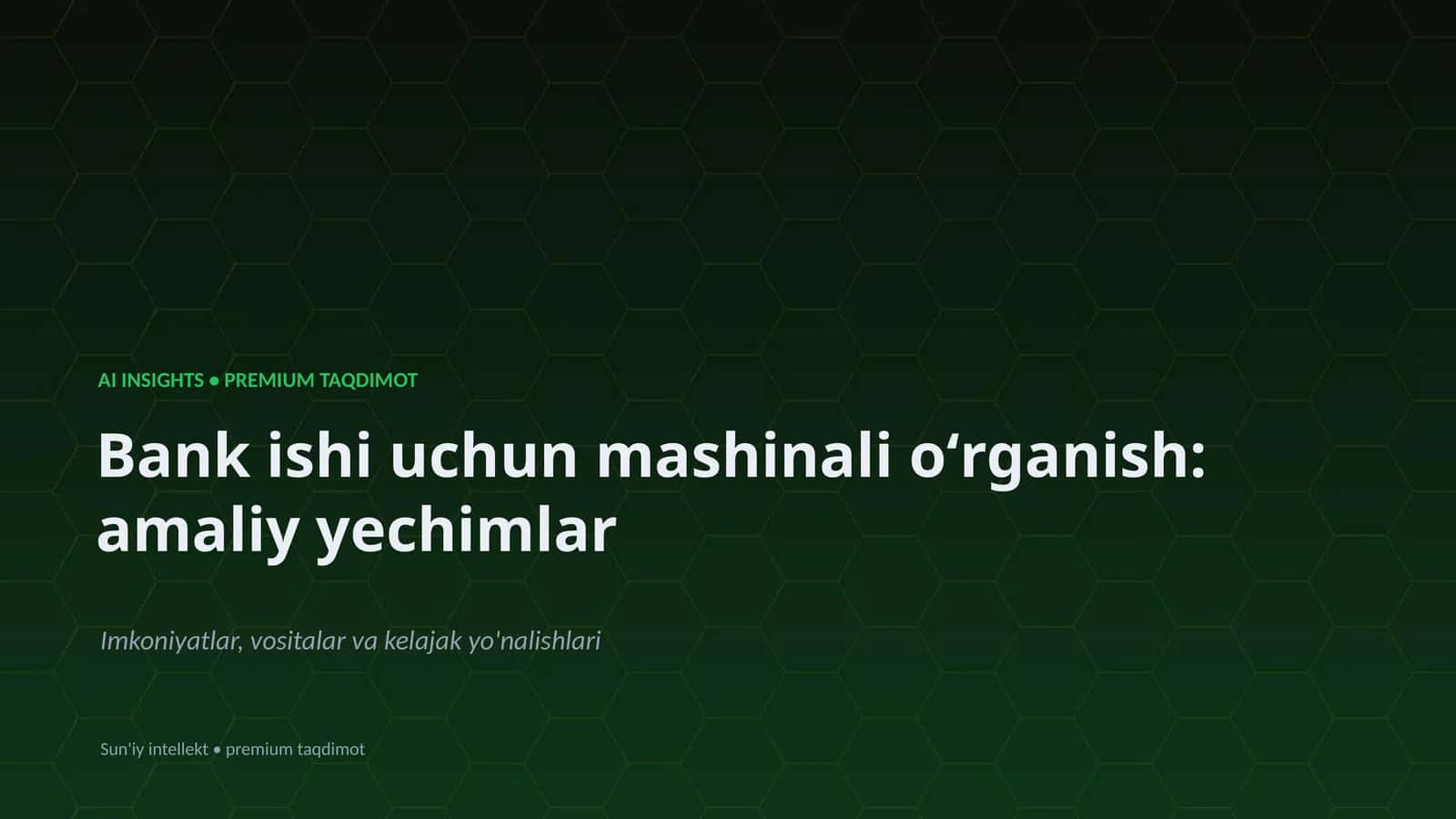 AI INSIGHTS • PREMIUM TAQDIMOT 1