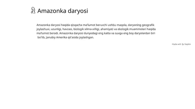 Amozonka daryosi 1