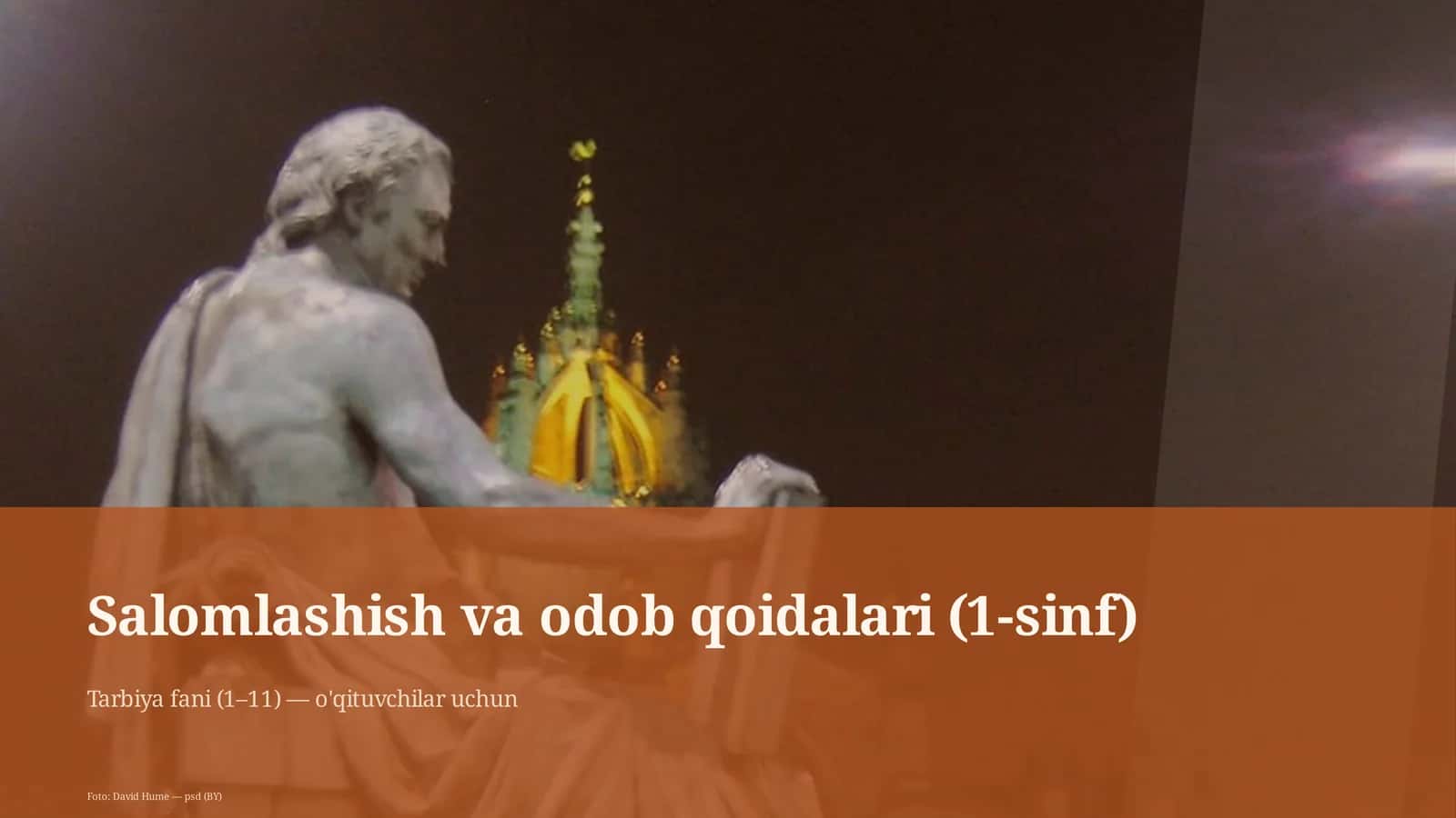 Salomlashish va odob qoidalari (1-sinf) 1