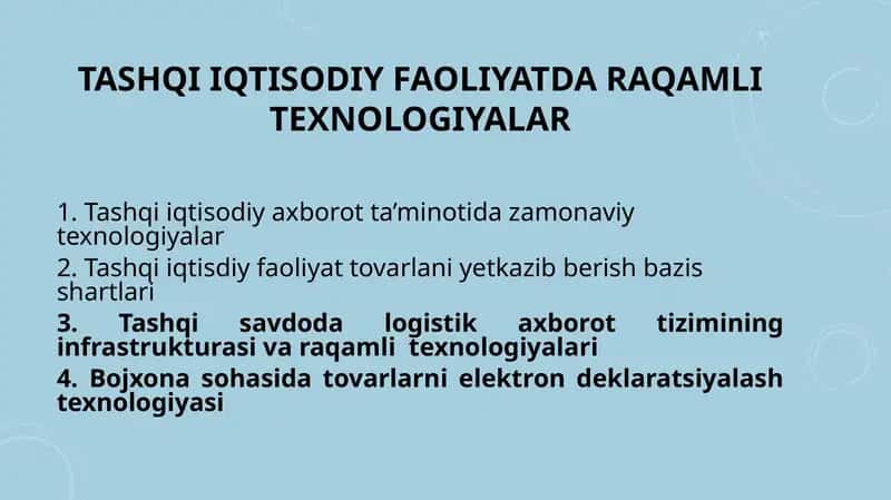 Tashqiiqtisodiyaxborotta’minotidazamonaviytexnologiyalar 1