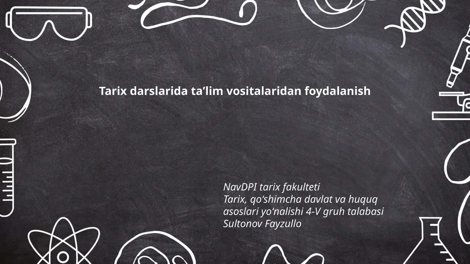 Tarix fani va innovatsion taʼlim vositalari 1