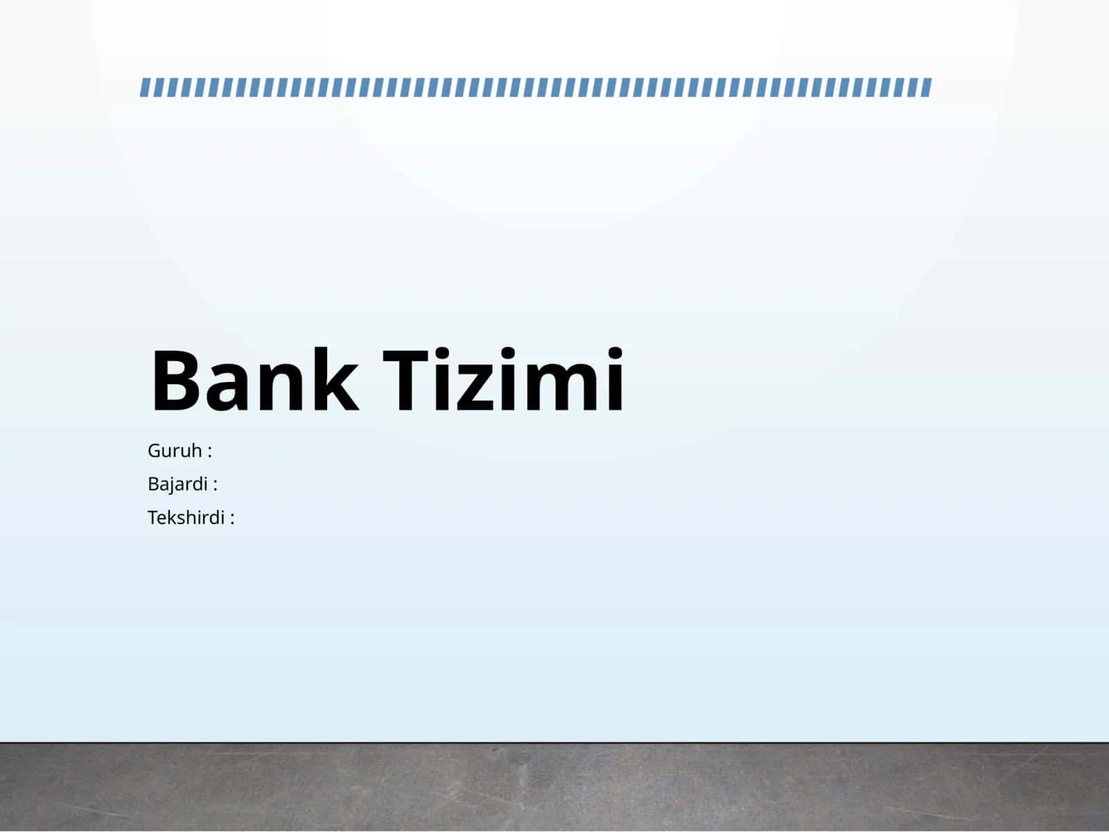 BankTizimi 1