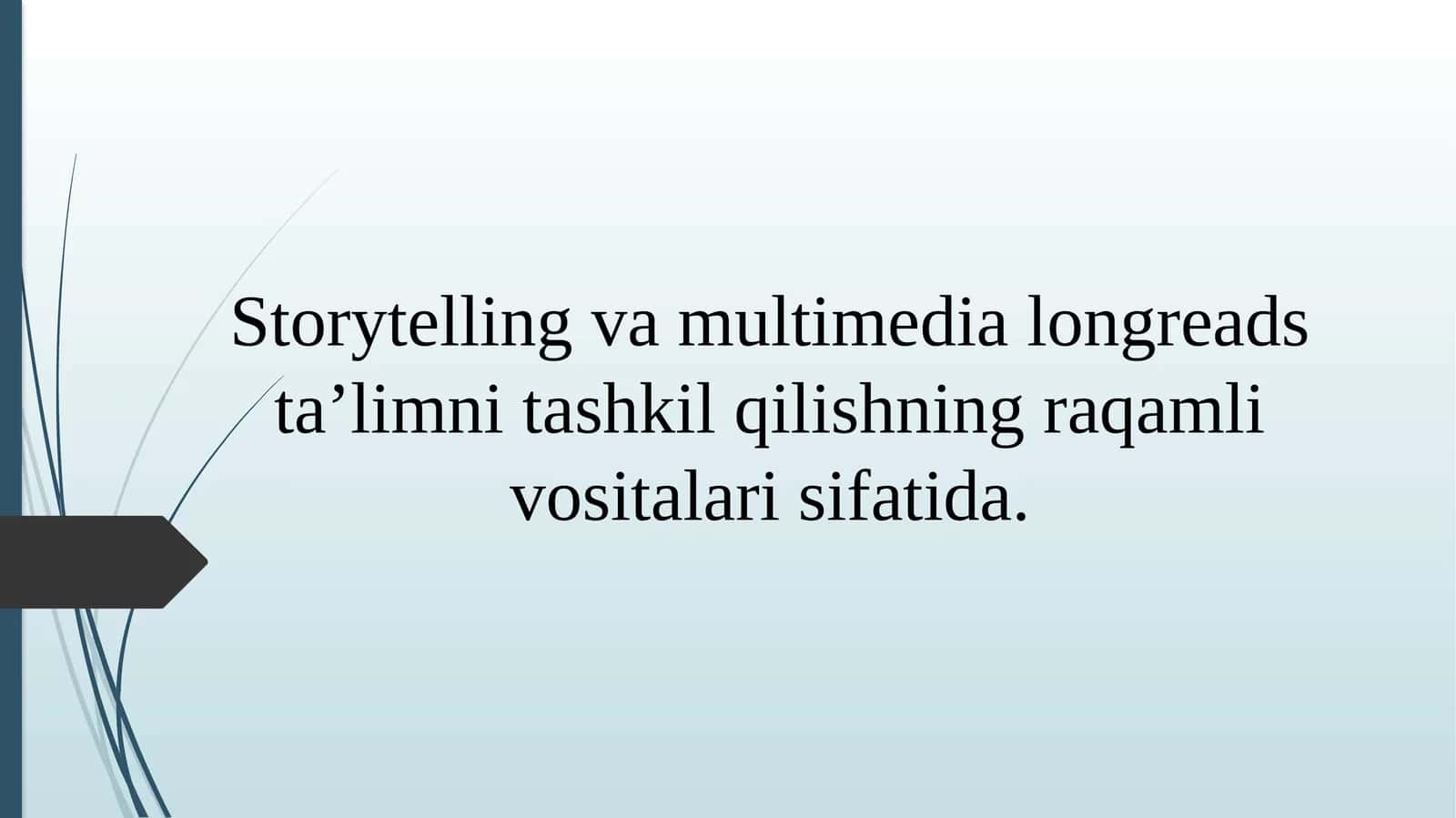 Multimediali Longreads 1