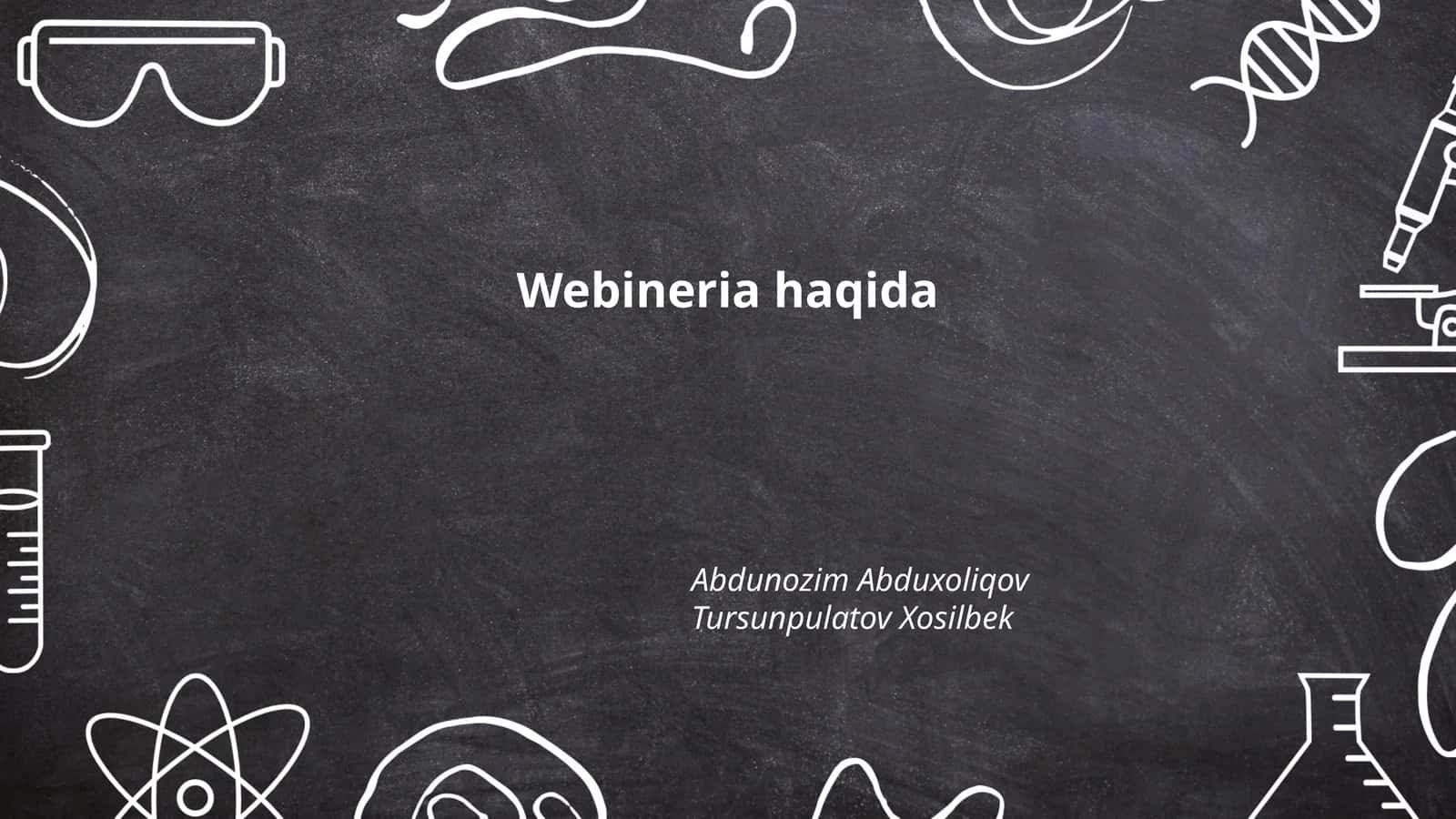 Webineria haqida 1