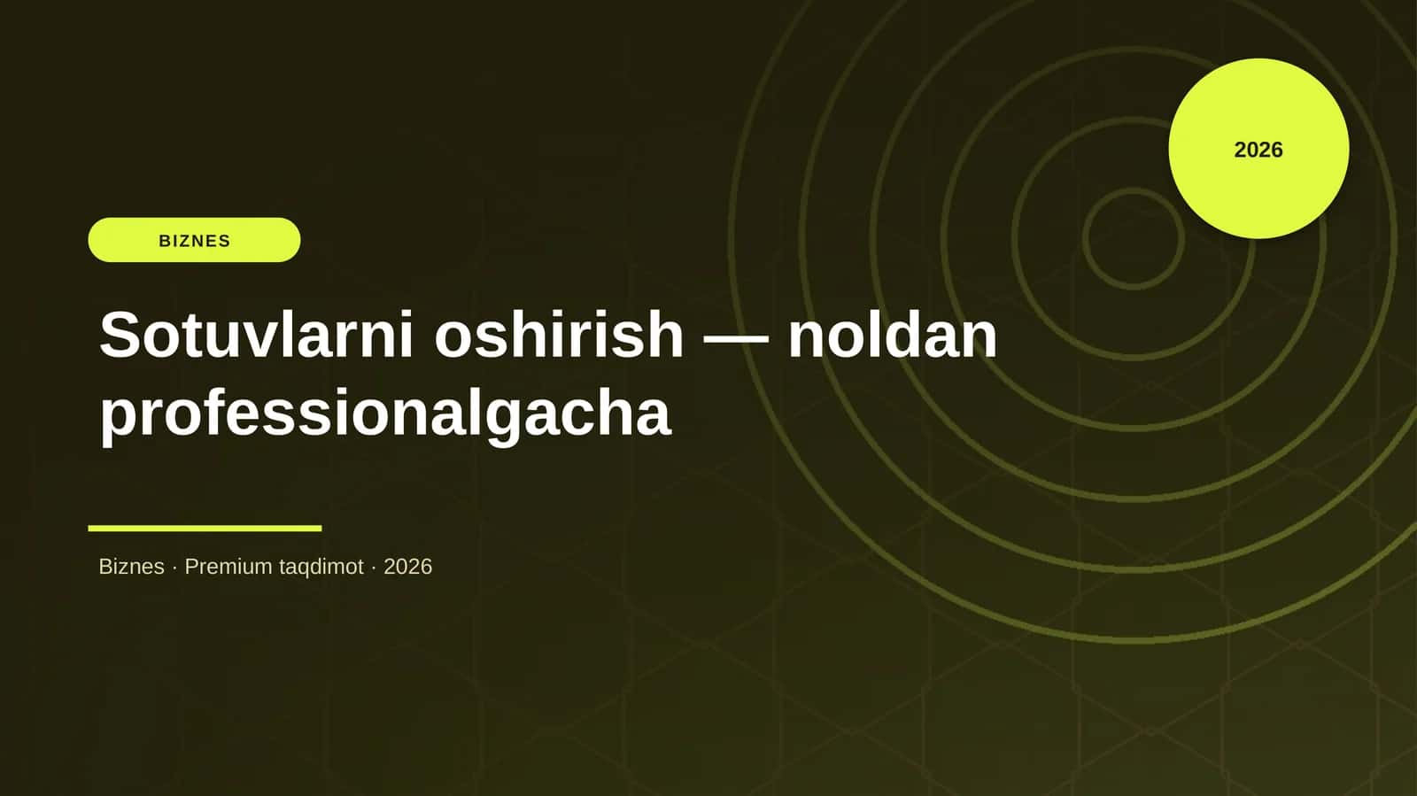 Sotuvlarni oshirish — noldan professionalgacha 1
