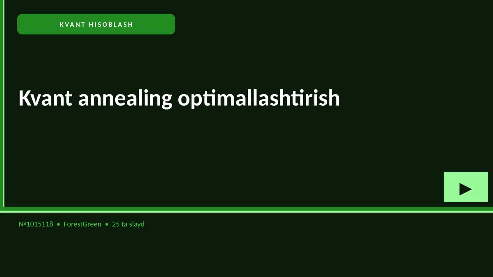 KVANT HISOBLASH 1