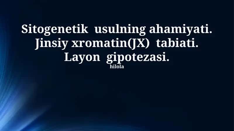 Sitogenetik usullar 1