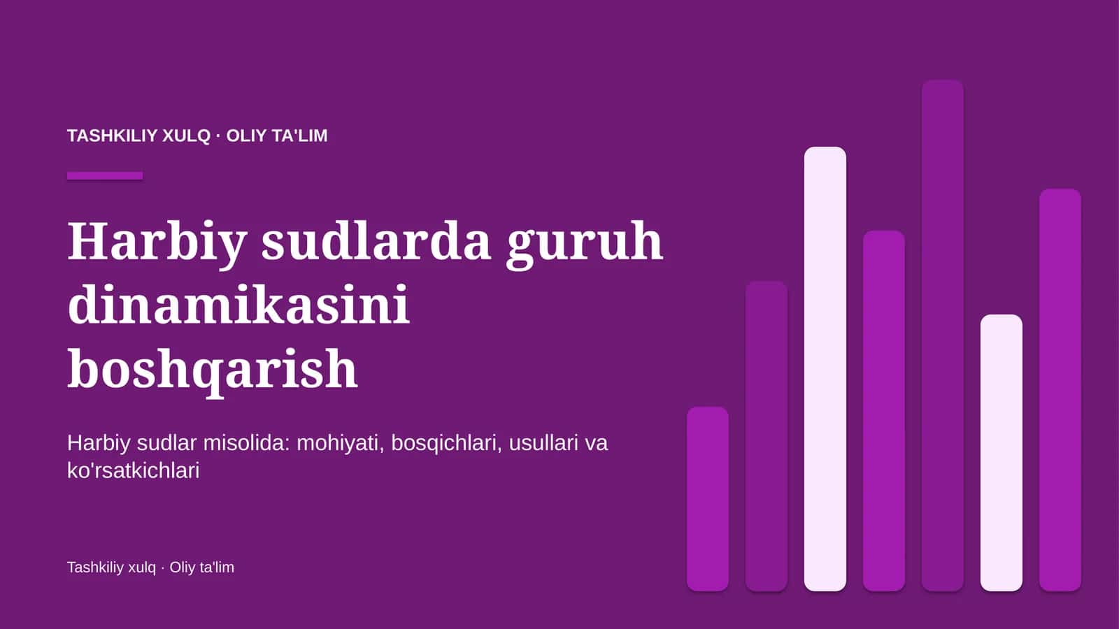 Harbiy sudlarda guruh dinamikasini boshqarish 1
