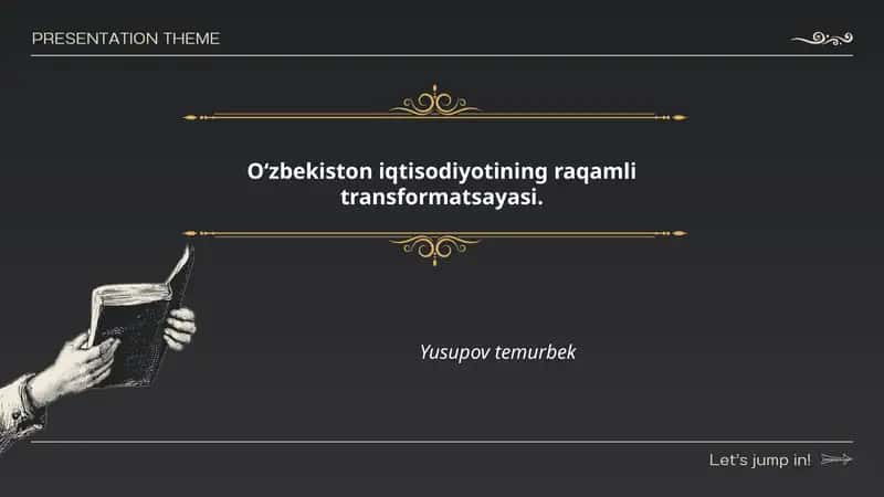 Oʻzbekiston iqtisodiyotining raqamli transformatsayasi 1