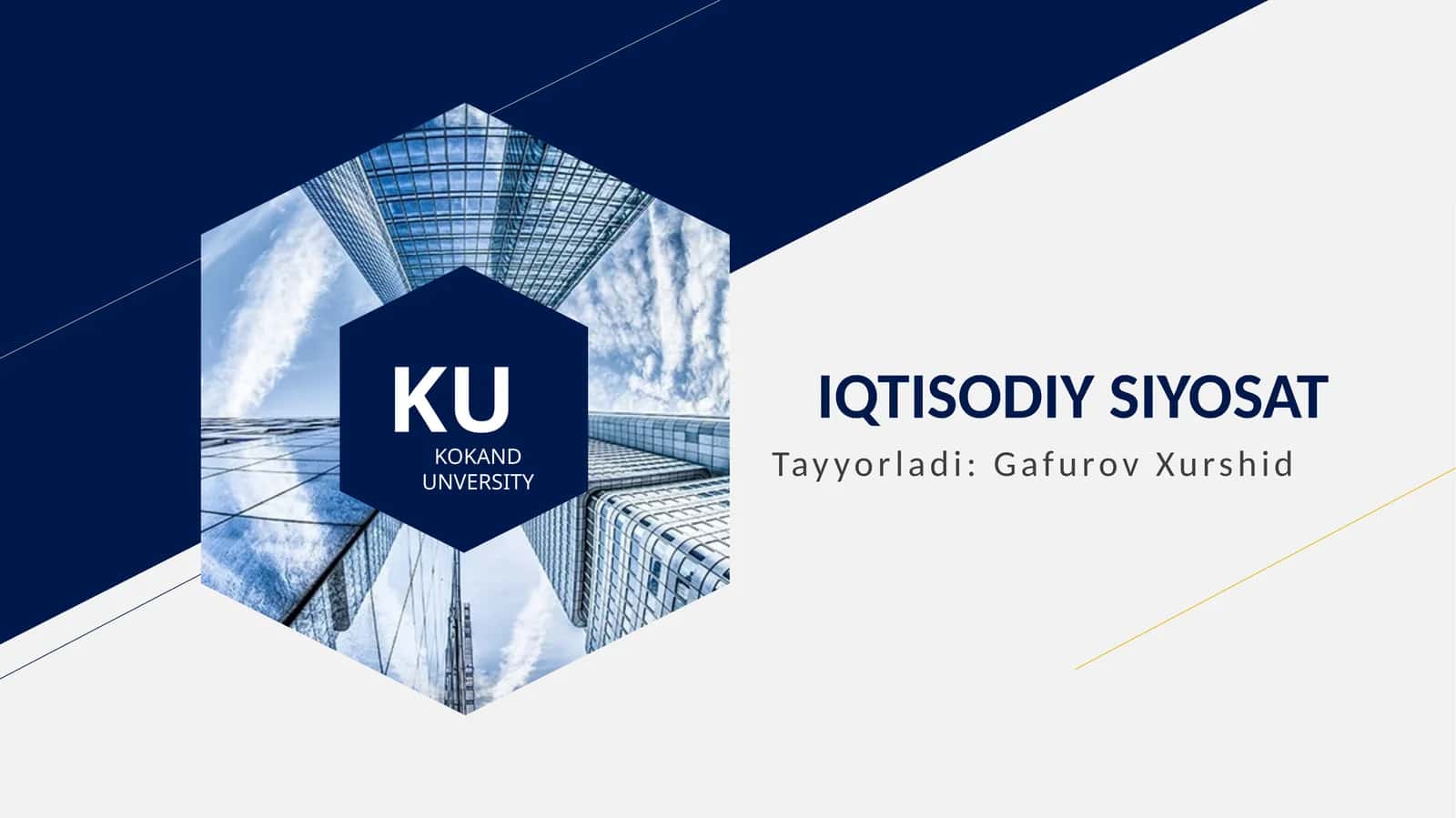IQTISODIY SIYOSAT 1