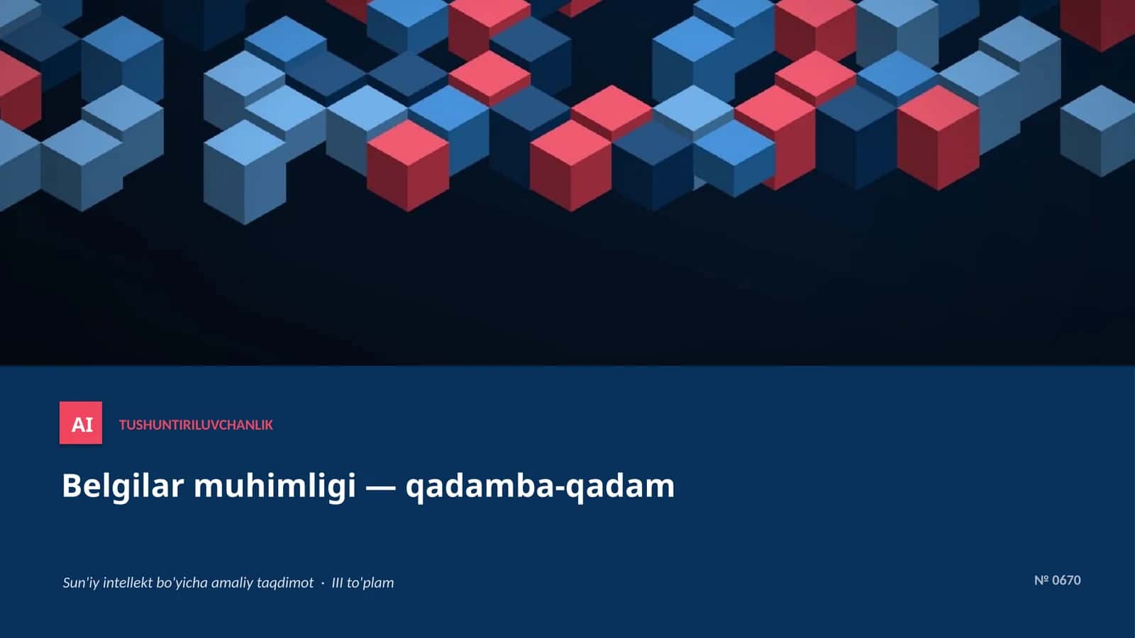 TUSHUNTIRILUVCHANLIK 1
