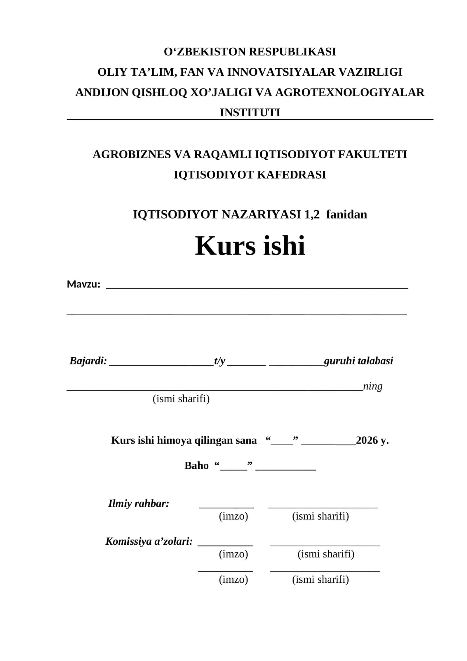 To'lov balansining mohiyati va tarkibi 1