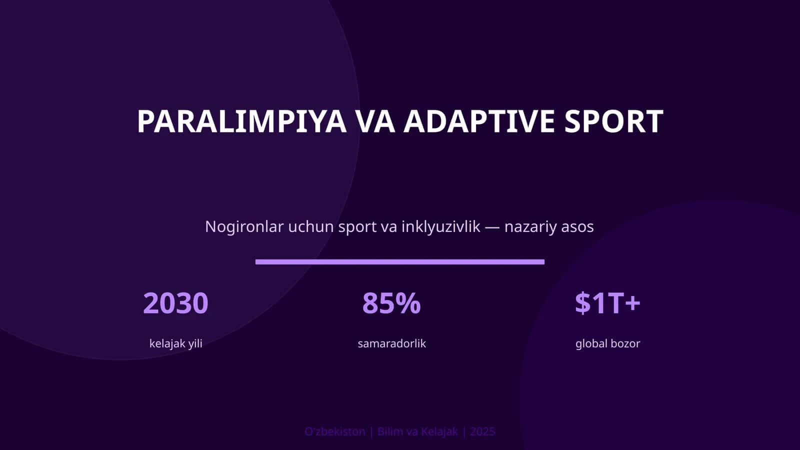Paralimpiya va Adaptive Sport 1