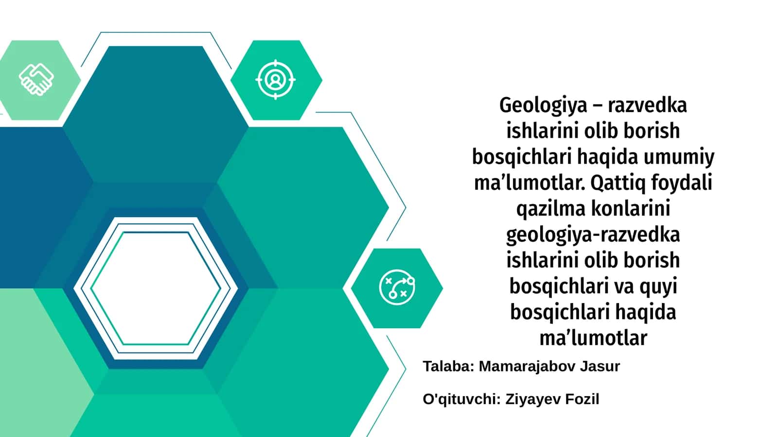 Geologiya va razvedka ishlariga kirish 1