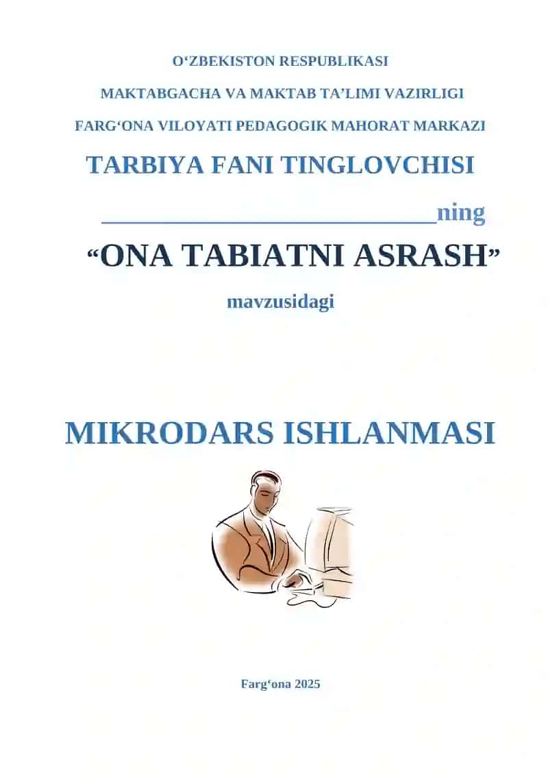 Ona tabiatni asrash 1