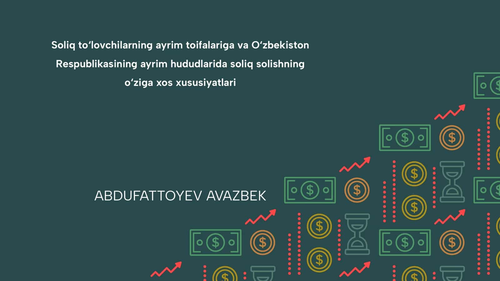 Soliq to‘lovchilarning ayrim toifalariga va O‘zbekiston Respublikasining ayrim hududlarida soliq solishning o‘ziga xos xususiyatlari 1