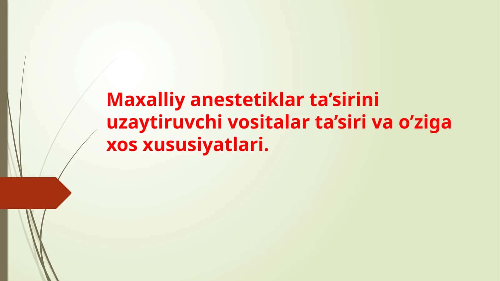 Mahalliyanestetiklar 1