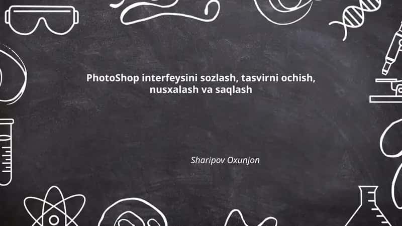 Photoshop interfeysi 1