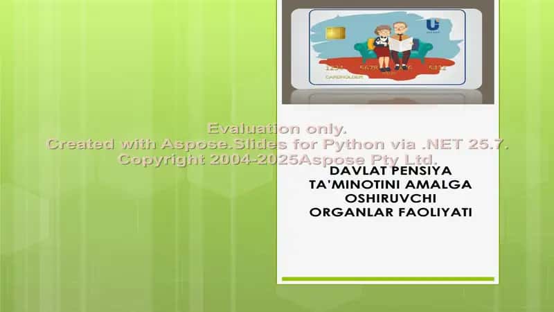 Davlat pensiya ta'minotini amalga oshiruvchi organlar 1