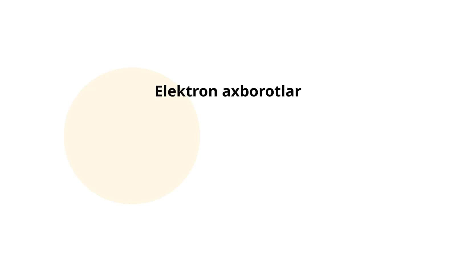 Elektron pochta tizimlari 1