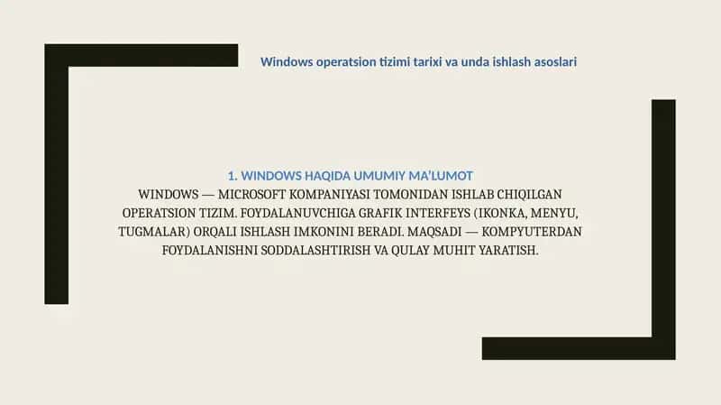 Windows 1