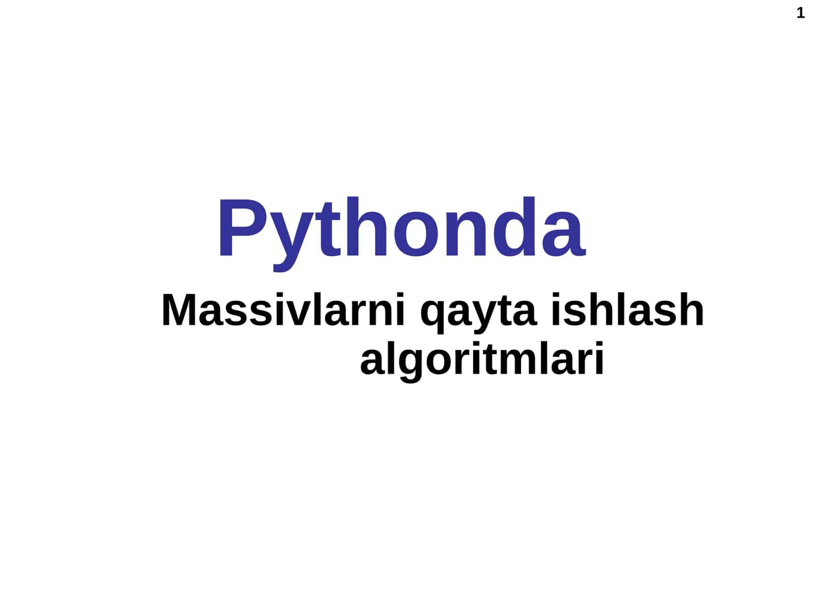 Pythonda 1