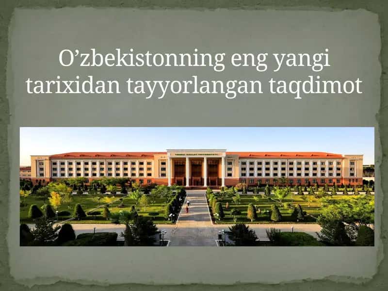 O’zbekistonda inson huquqlari va erkinliklari kafolatining yaratilishi . 1