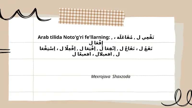 Noto'g'ri fe'llarning 1