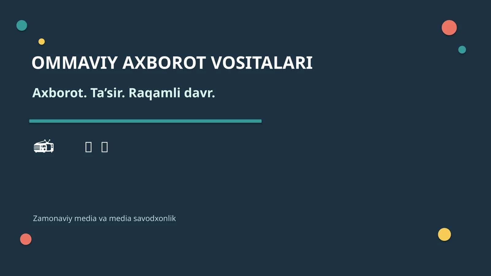 OMMAVIY AXBOROT VOSITALARI 1