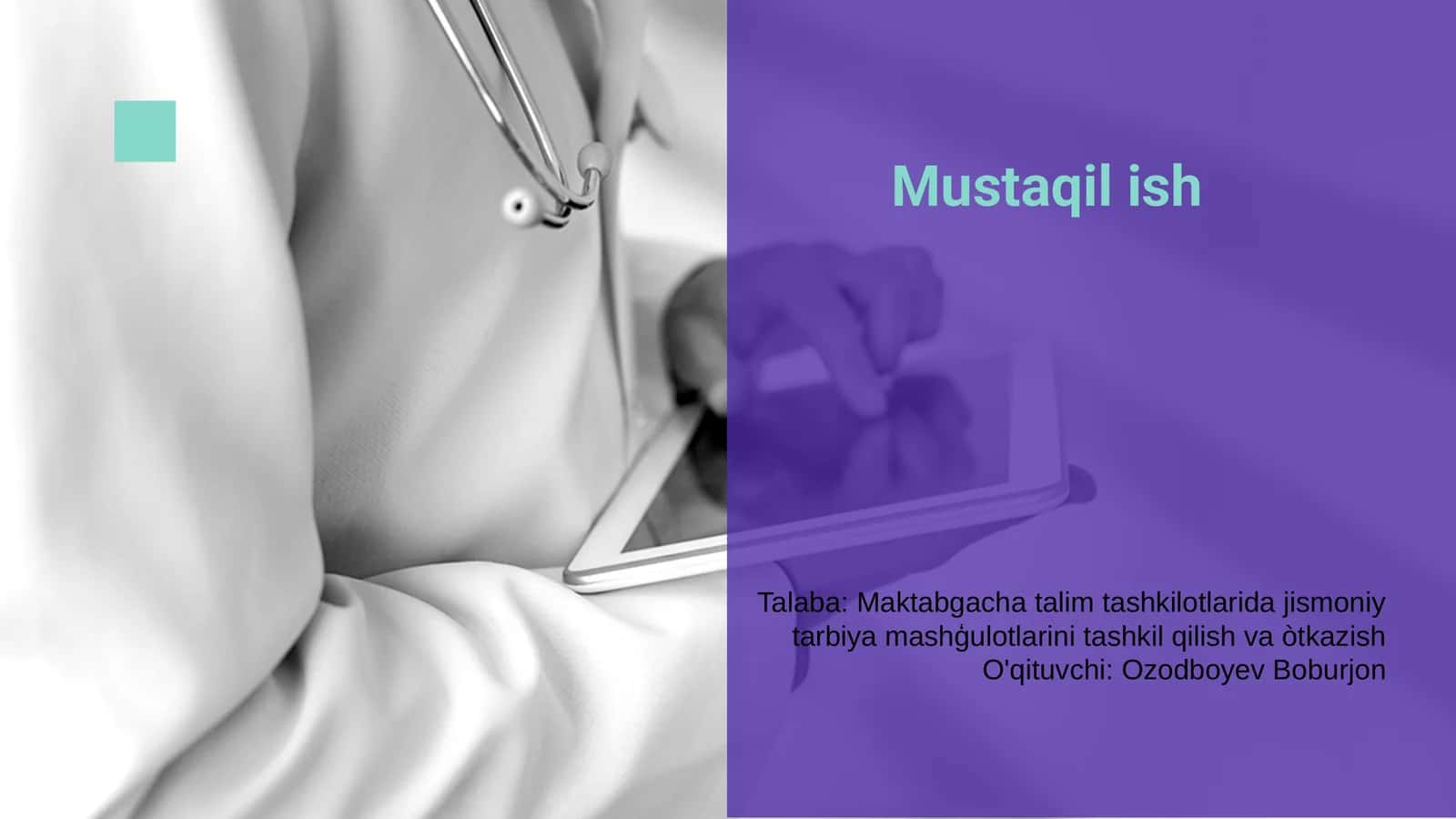 Mustaqil ish 1