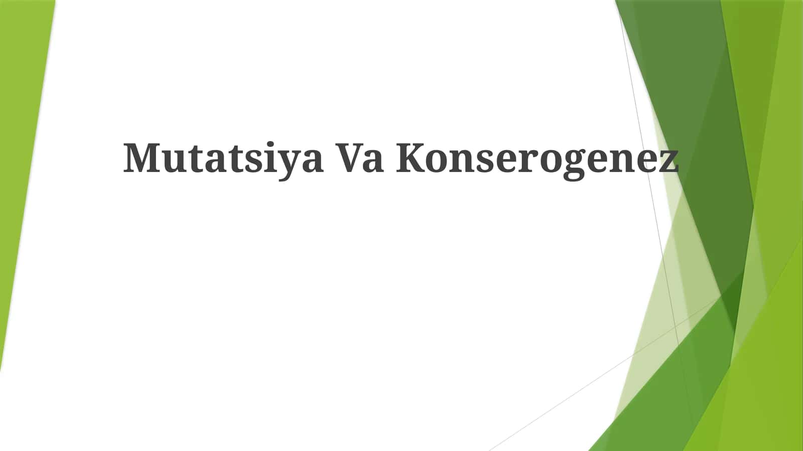 Mutatsiya Va Konserogenez 1