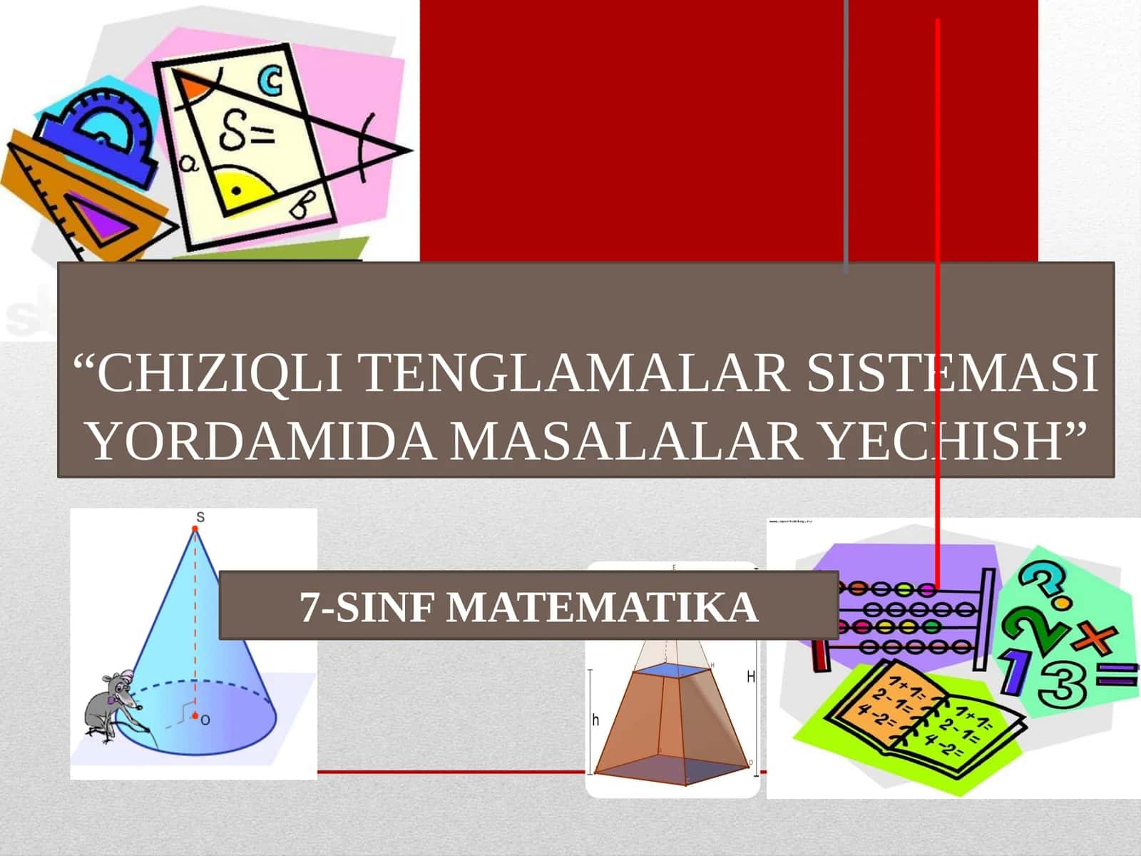 CHIZIQLI TENGLAMALAR SISTEMASI YORDAMIDA MASALALAR YECHISH 1