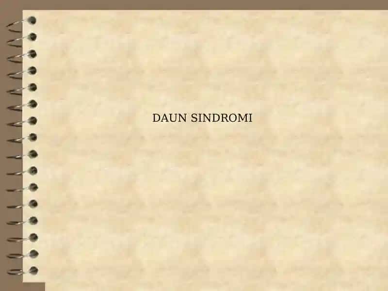 Daun Sindromi 1