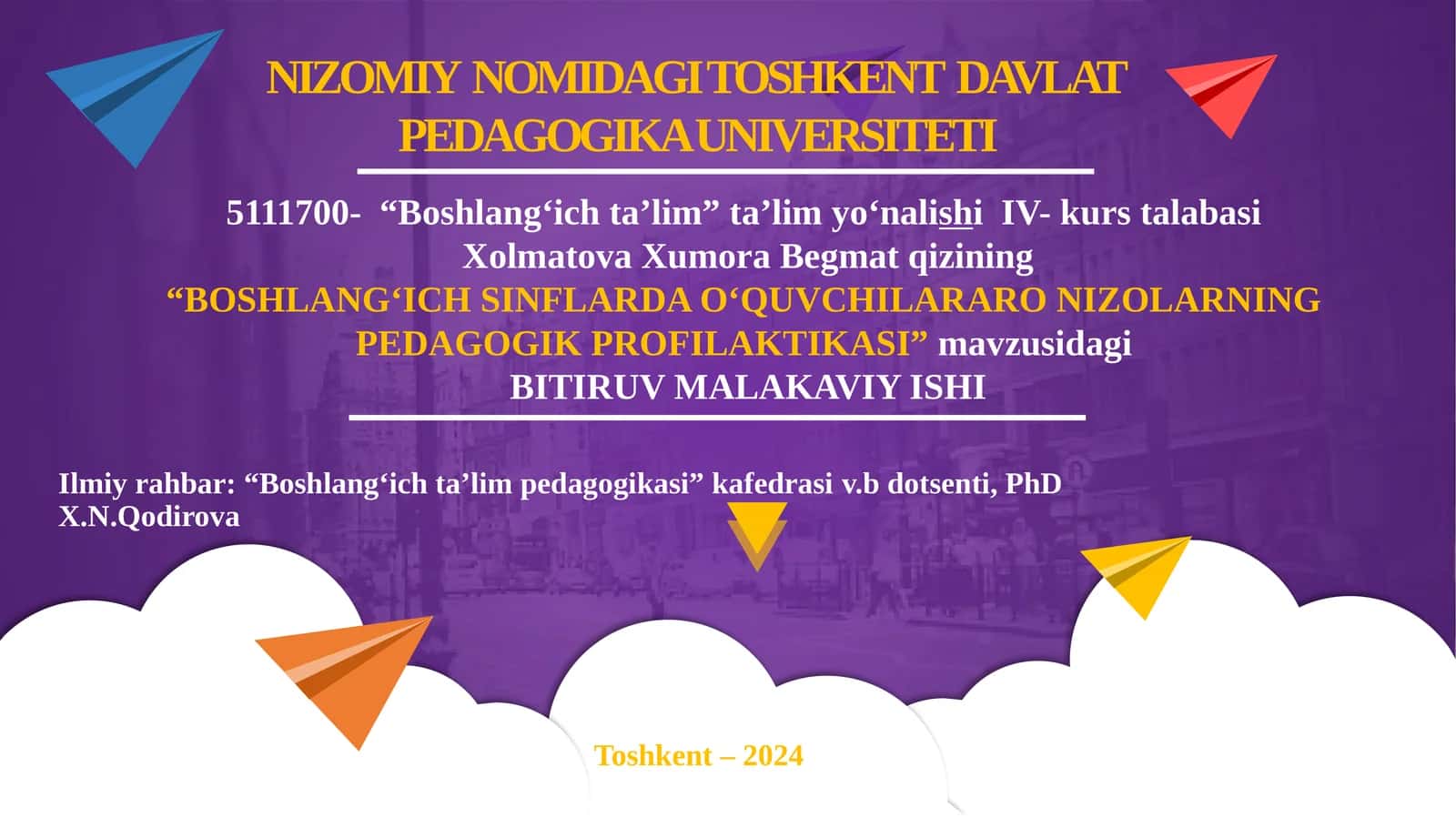 BOSHLANG‘ICH SINFLARDA O‘QUVCHILARARO NIZOLARNING PEDAGOGIK PROFILAKTIKASI 1