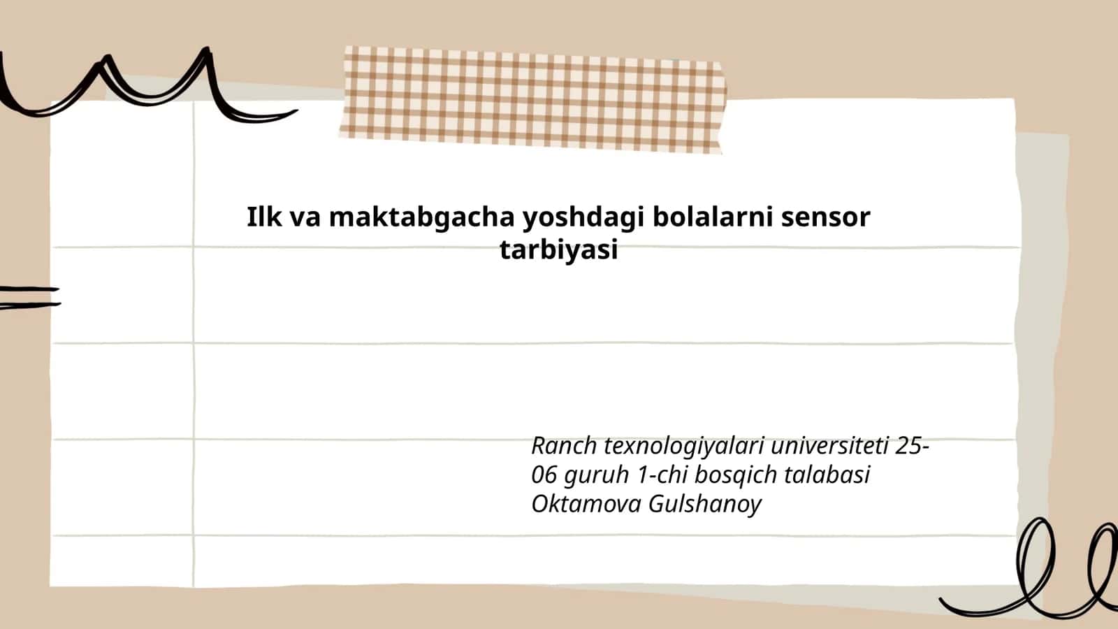 Ilk va maktabgacha yoshdagi bolalarni sensor tarbiyasi 1