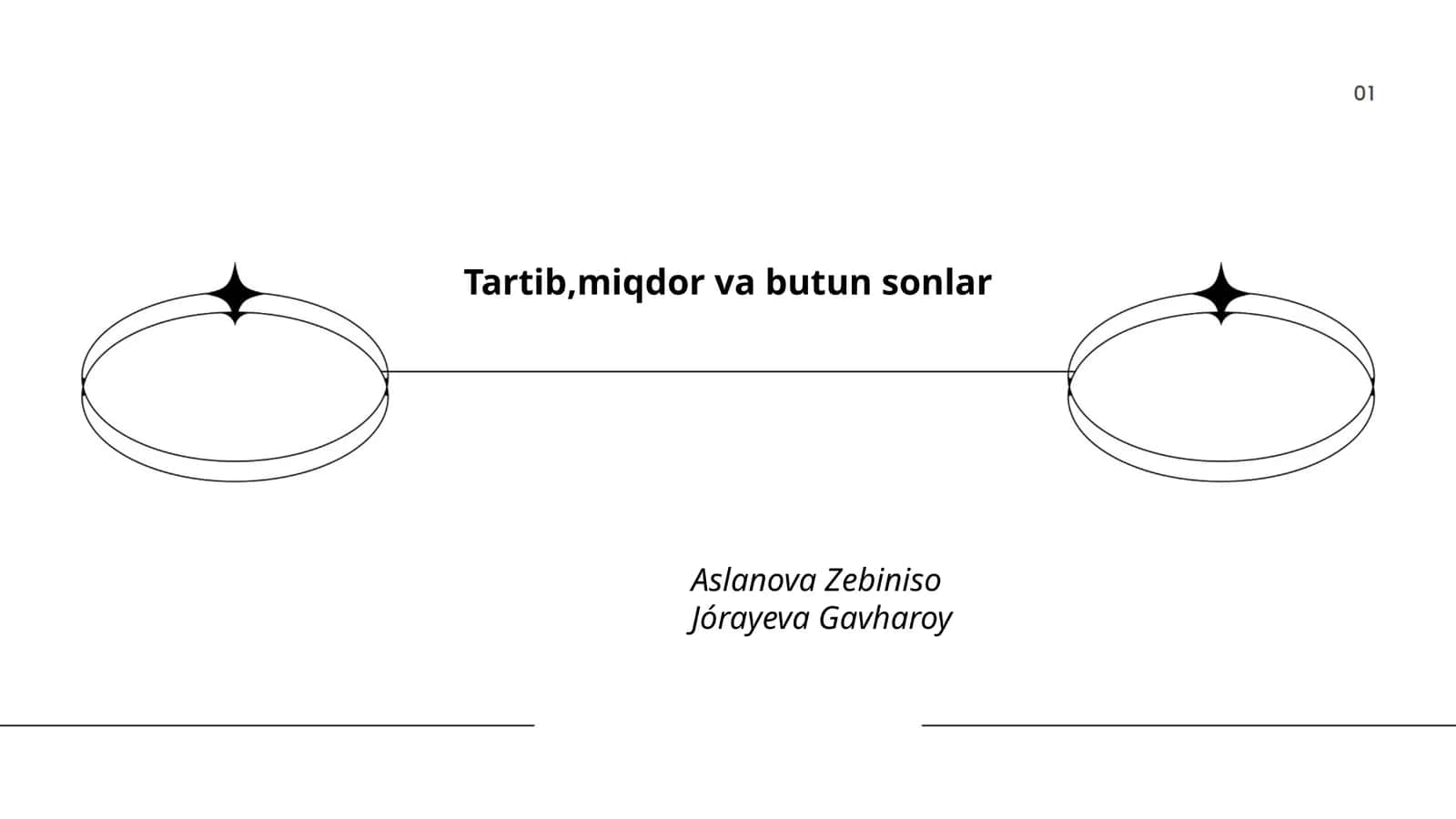 Tartib,miqdor va butun sonlar 1
