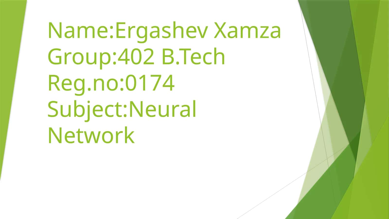 Neural Network 1
